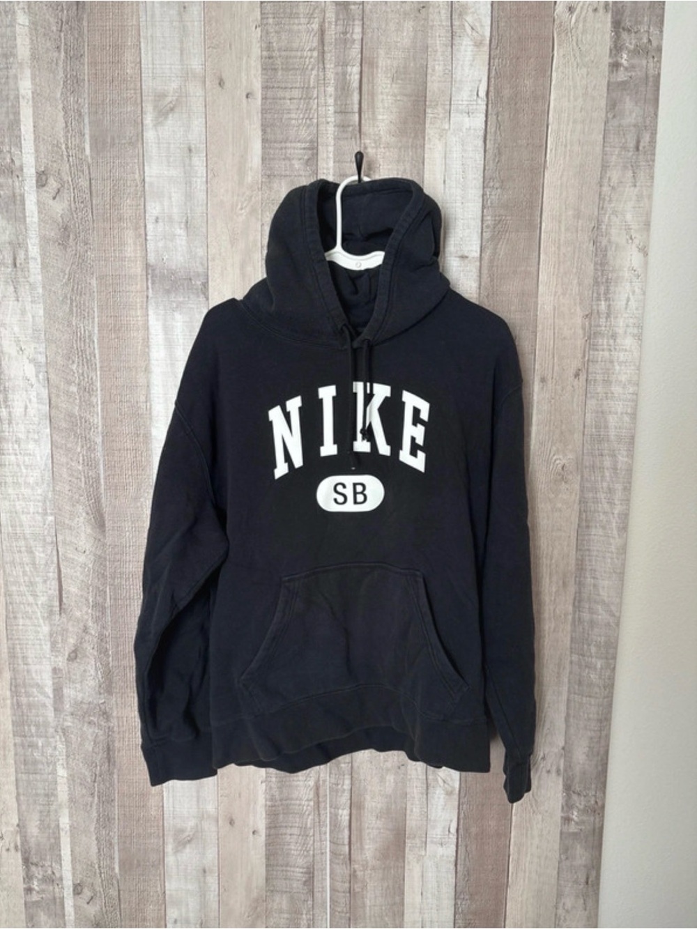 Nike Black Hoodie with White NIKE SB Logo